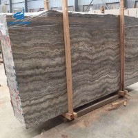 Polished Silver Travertine Vein Cut Slabs and Tiles